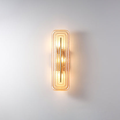 Camille Glacium Wandleuchte Metall und Glas LED-Beleuchtung
