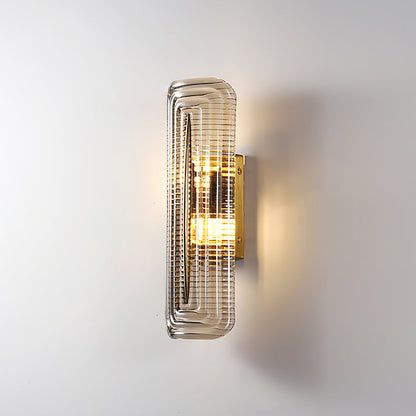 Camille Glacium Wandleuchte Metall und Glas LED-Beleuchtung