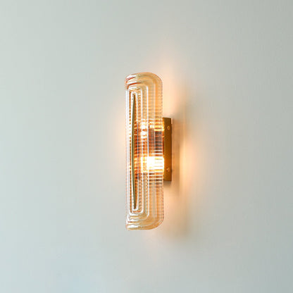Camille Glacium Wandleuchte Metall und Glas LED-Beleuchtung