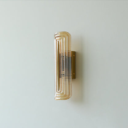 Camille Glacium Wandleuchte Metall und Glas LED-Beleuchtung