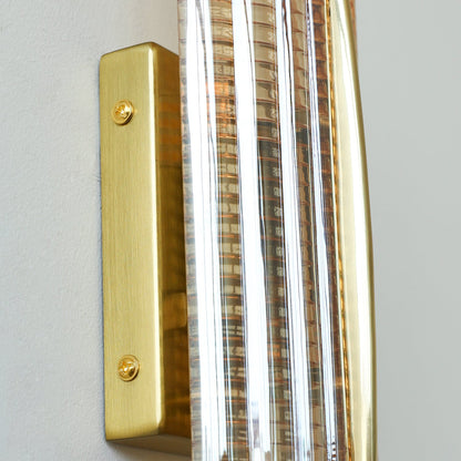 Camille Glacium Wandleuchte Metall und Glas LED-Beleuchtung