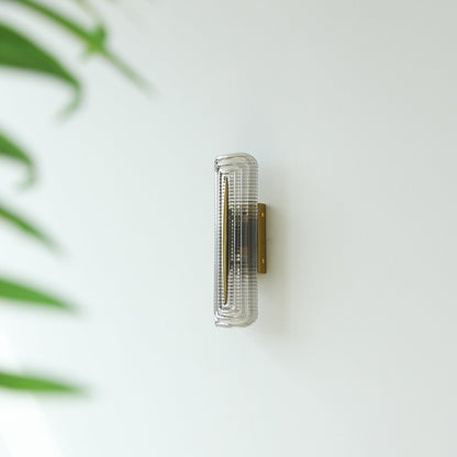 Camille Glacium Wandleuchte Metall und Glas LED-Beleuchtung