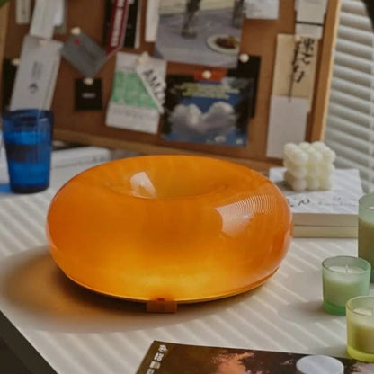 Sophie Glass Donut Table Lamp Stained Glass Accent Light