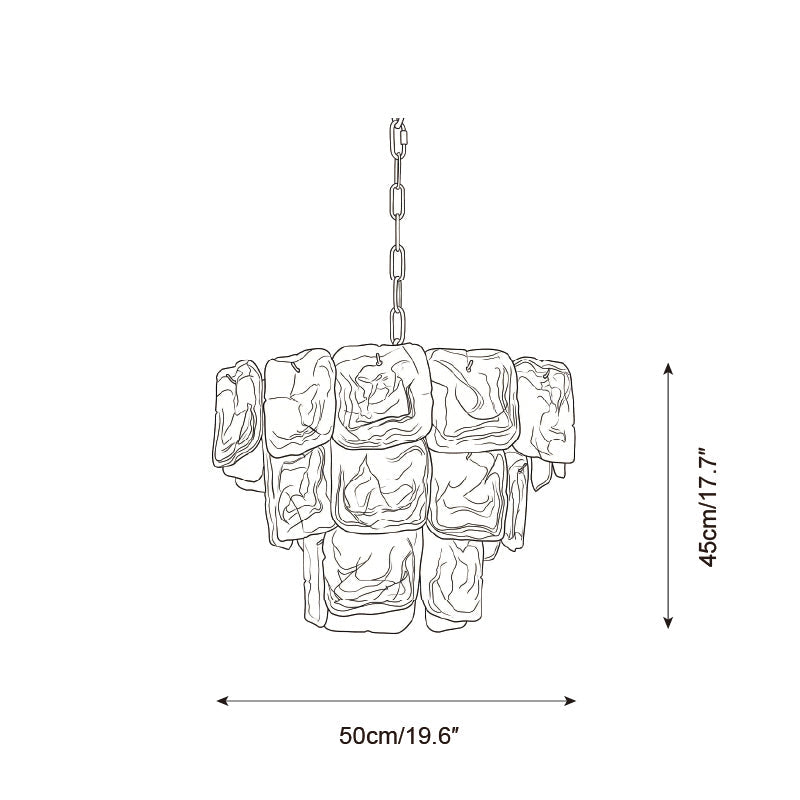Camille Glazed Tier Chandelier
