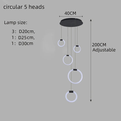 Élodine LED-Pendelleuchte aus Acryl