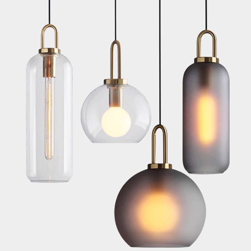 Isabelle Zylindrische Glas-Pendelleuchte