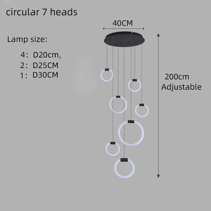 Élodine LED-Pendelleuchte aus Acryl