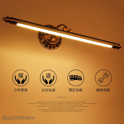 Élise Waterproof Retro Mirror Cabinet LED Wall Lamp