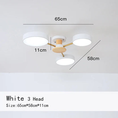 Manon Nordic Macaron Multi-Arm Ceiling Light