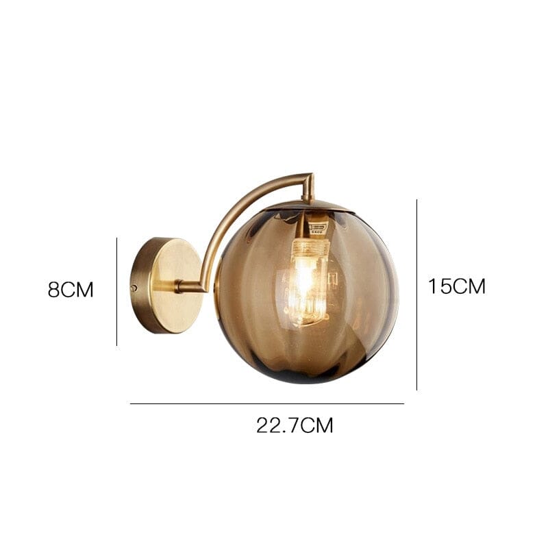 Céleste Glass Wall Lamp with Elegant Round Design