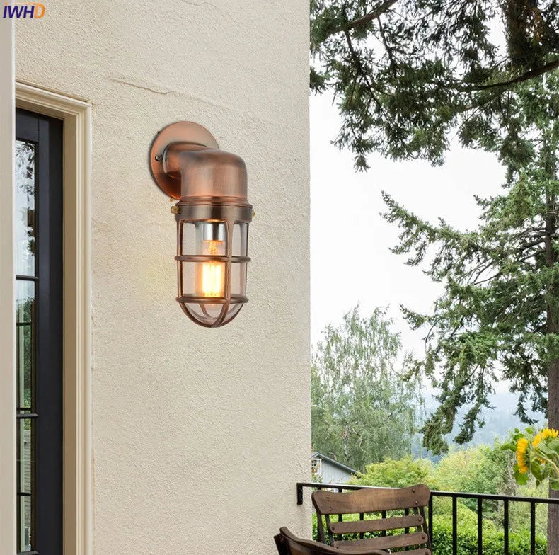 Aurélie Outdoor Aluminium Wandleuchte Wasserdichte Glaslampe