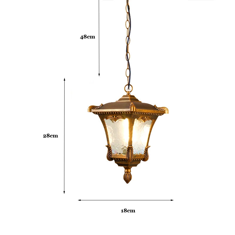 Auriane Outdoor Waterproof Pendant Chandelier Garden Light