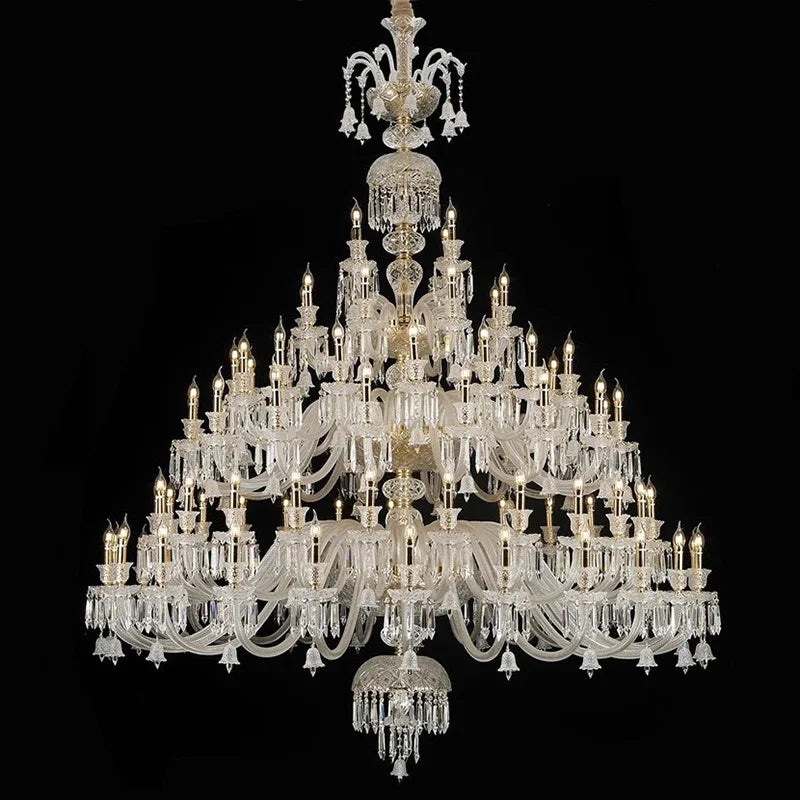 Minimalist Crystal Candle Chandelier for Living Room and Bedroom