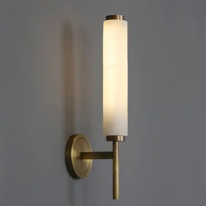 Juliette Wandleuchte aus Kupfer und Marmor