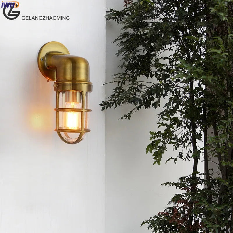 Aurélie Outdoor Aluminium Wandleuchte Wasserdichte Glaslampe