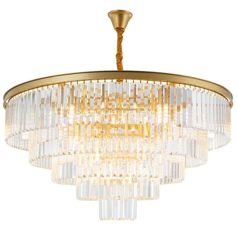 Gabrielle Modern Round Golden Crystal Chandelier