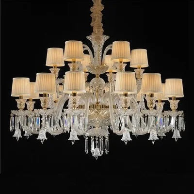 Minimalist Crystal Candle Chandelier for Living Room and Bedroom