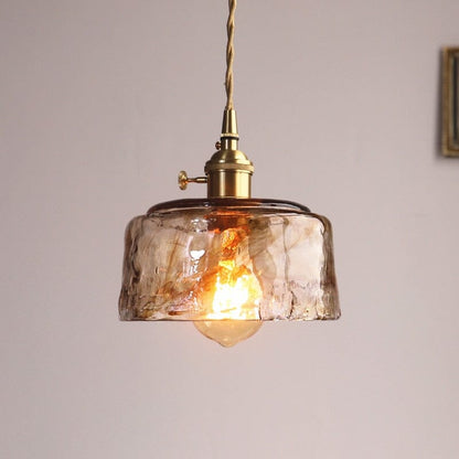 Elena Modern Geometric Glass Pendant