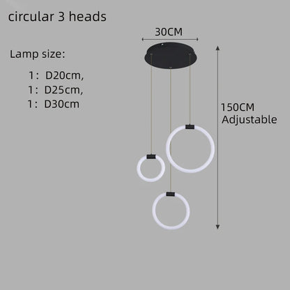 Élodine LED-Pendelleuchte aus Acryl