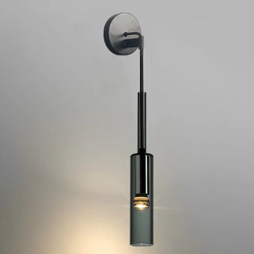 Clémence Smoky Glas Wandleuchte im modernen Pendelstil