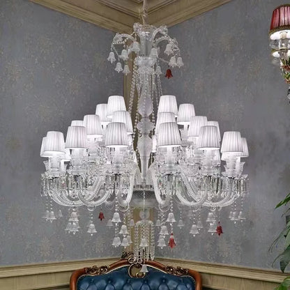 Black Candle Crystal Chandelier for Living Room and Restaurant