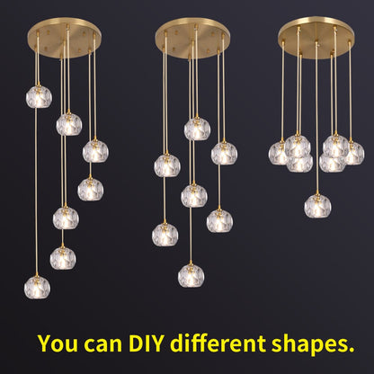 Clara Crystal Charm Pendant Light