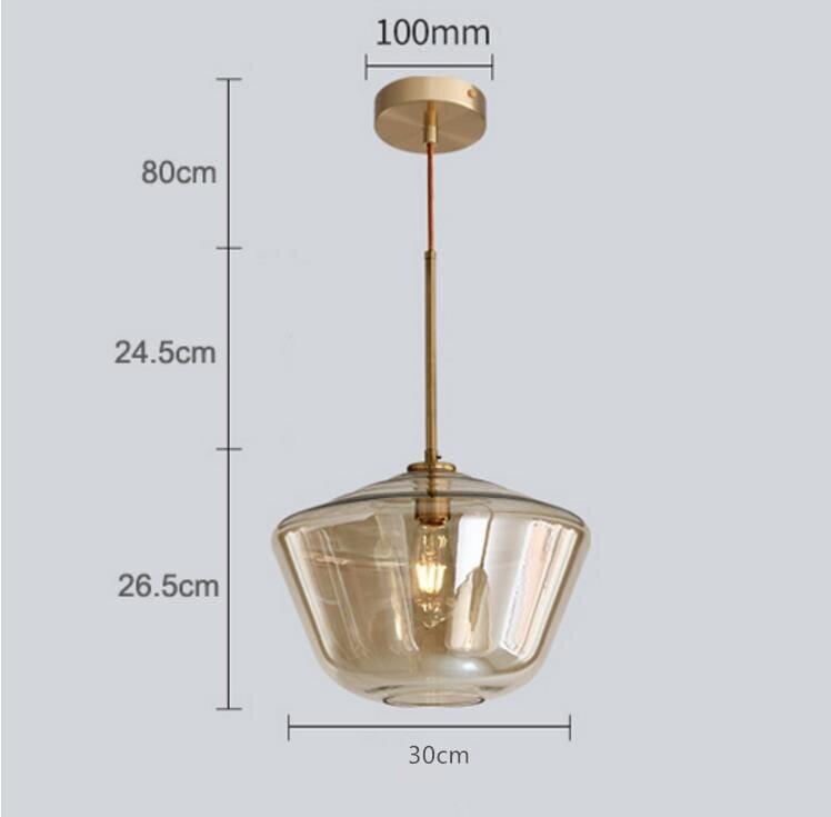 Monica Designer-Glas-Pendelleuchte