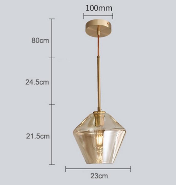 Monica Designer-Glas-Pendelleuchte