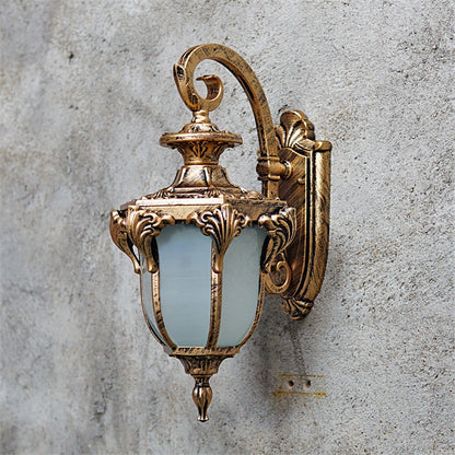 Vivienne Retro bronzefarbene Außenwandleuchte