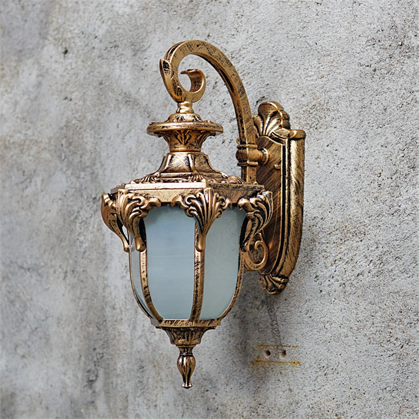 Vivienne Retro bronzefarbene Außenwandleuchte
