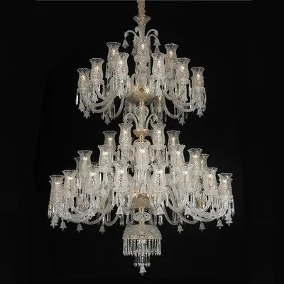 Minimalist Crystal Candle Chandelier for Living Room and Bedroom