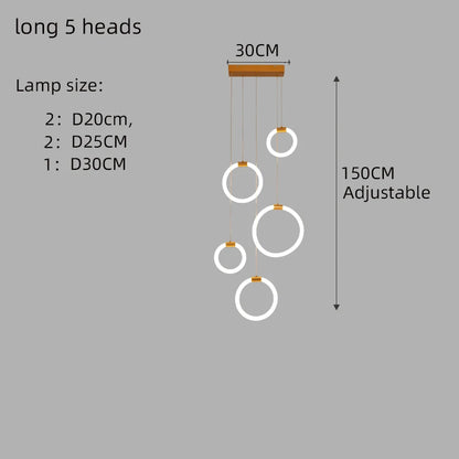 Élodine LED-Pendelleuchte aus Acryl