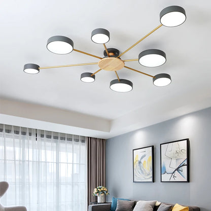 Manon Nordic Macaron Multi-Arm Ceiling Light