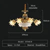Colette Messing-Glas-Pendelleuchte