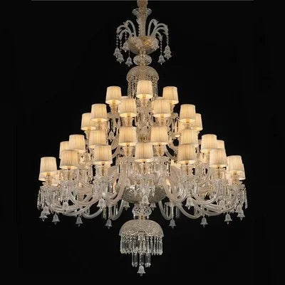 Minimalist Crystal Candle Chandelier for Living Room and Bedroom