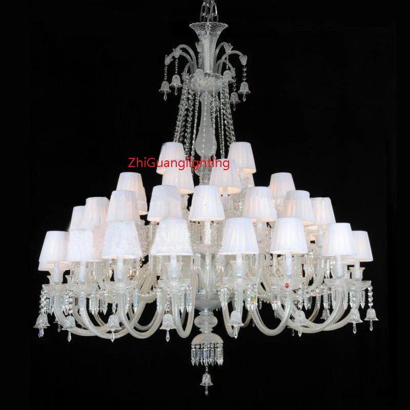 Black Candle Crystal Chandelier for Living Room and Restaurant