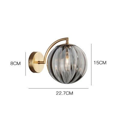 Céleste Glass Wall Lamp with Elegant Round Design