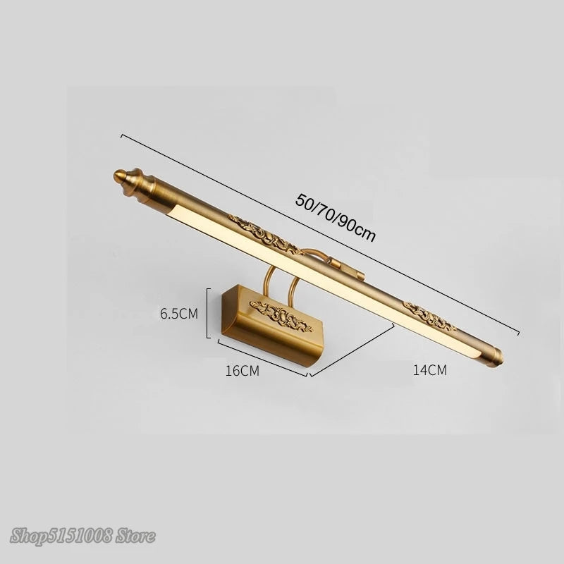 Élise Waterproof Retro Mirror Cabinet LED Wall Lamp