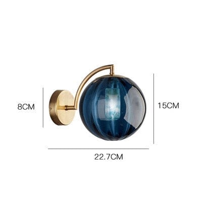 Céleste Glass Wall Lamp with Elegant Round Design
