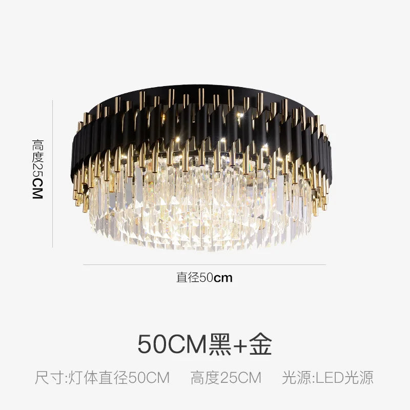 Amélie Luxury Crystal Black Chandelier