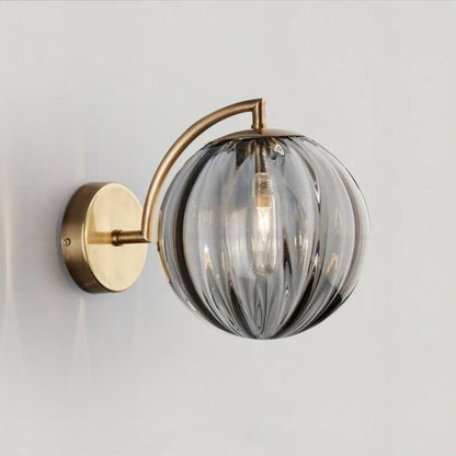 Céleste Glass Wall Lamp with Elegant Round Design