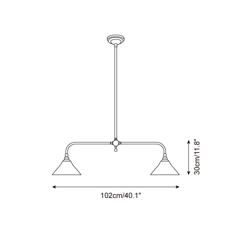 Clémence Erbstück Linear-Kronleuchter