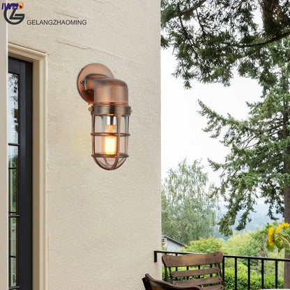 Aurélie Outdoor Aluminium Wandleuchte Wasserdichte Glaslampe