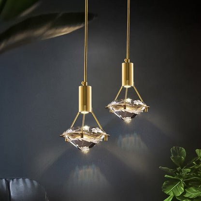 Elena Crystalline Copper Pendant