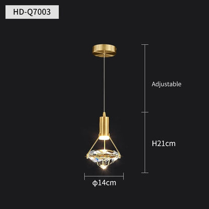 Elena Crystalline Copper Pendant