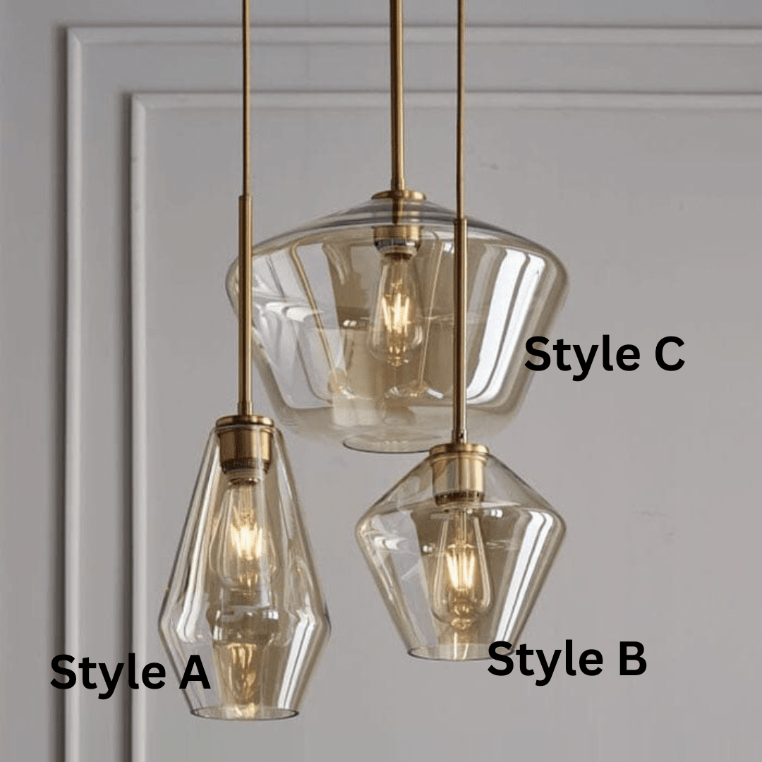 Monica Designer-Glas-Pendelleuchte