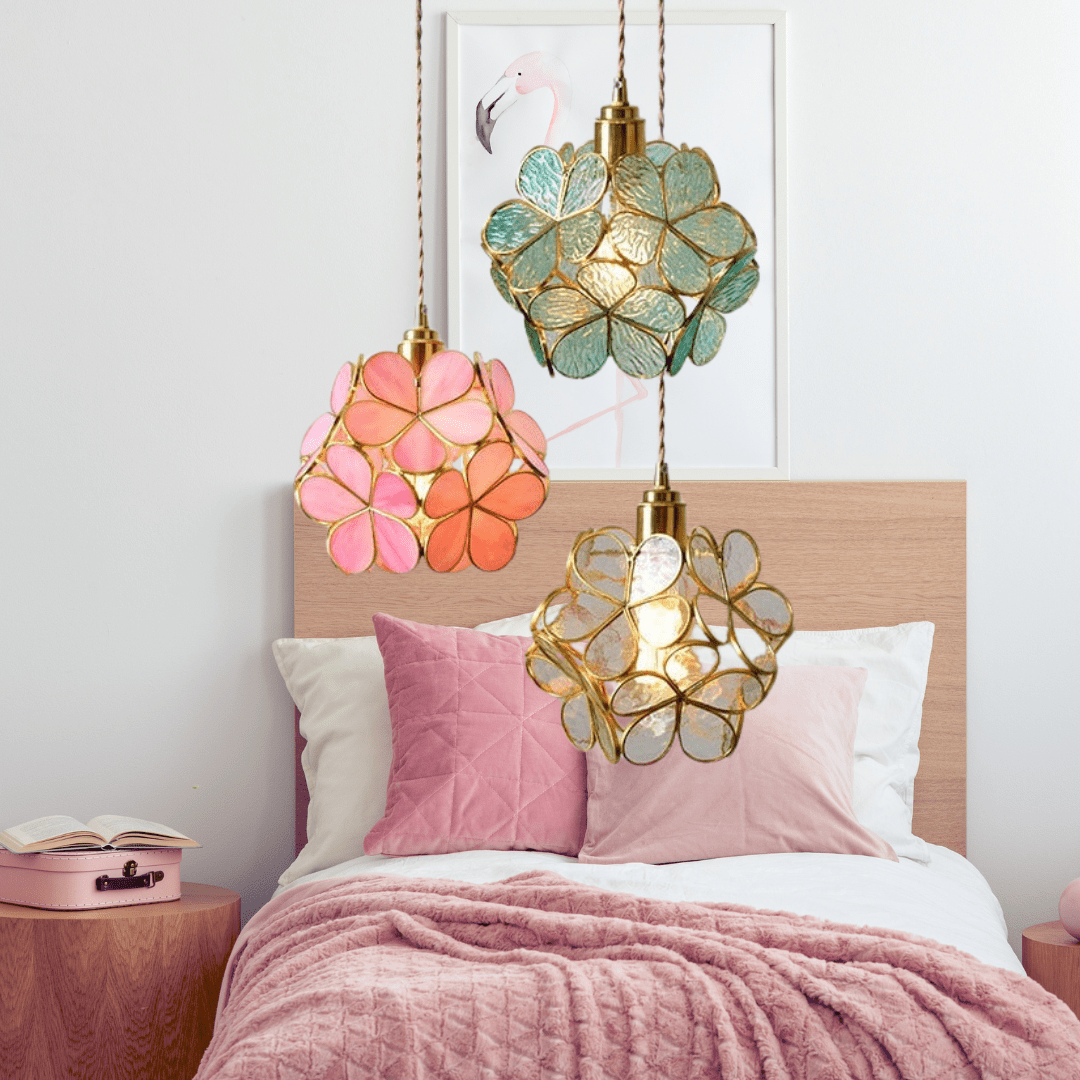 Clara Flower Glass Pendant Light