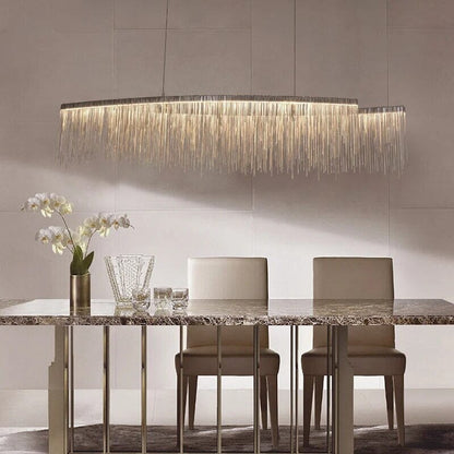 Helene Nordic Long Tassel Chain Chandelier