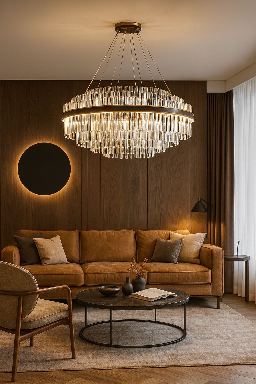 Amélie Premium Kristall-Edelstahl-Kronleuchter