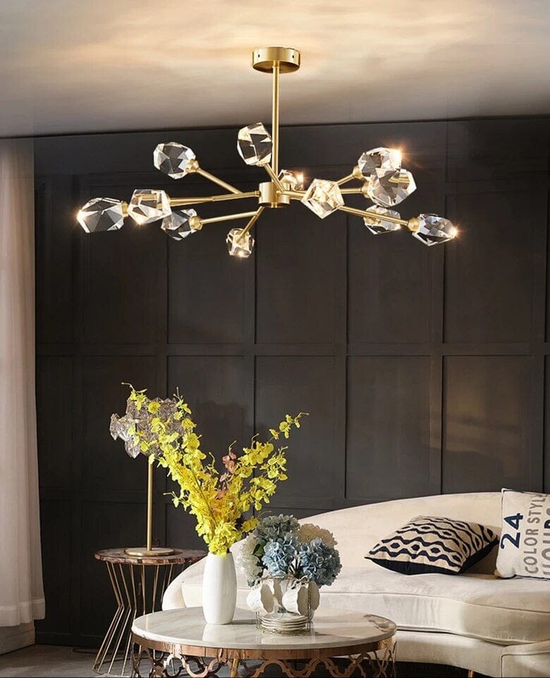Genevieve Modern Crystal Bulb Pendant Light